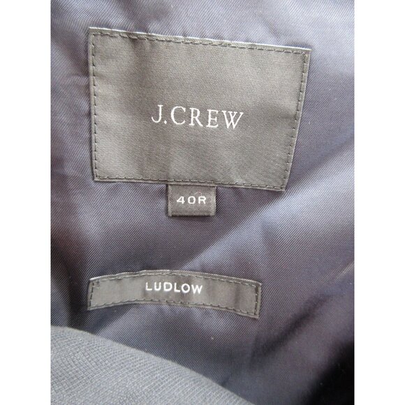 J Crew Sport Coat 40 Ludlow Tollegno 1900 Blazer Jacket Business Italy - Picture 10 of 13